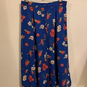 Floral maxi skirt